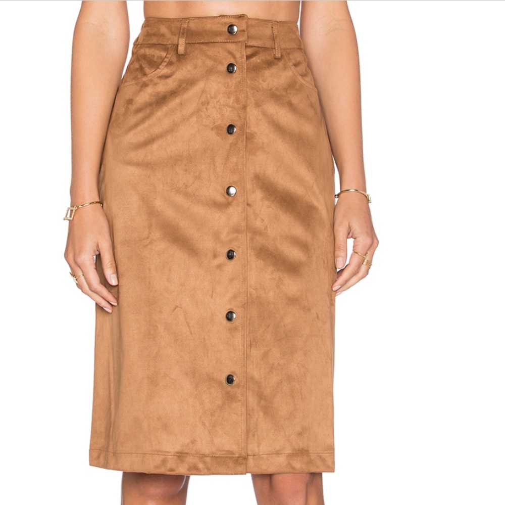Final Price! HOST PICK! New Glamorous Suede Skirt